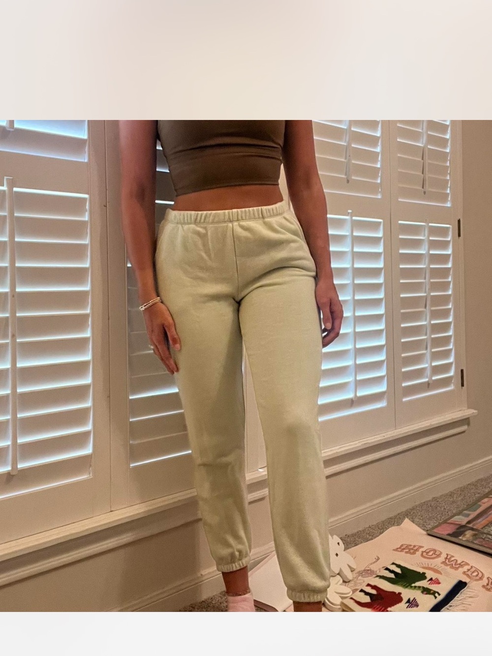 More Than Magic Pale Green Jogger Sweatpants